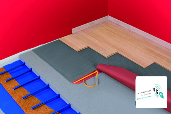 Daarbij kanaal Tekstschrijver Ondervloer laminaat vloerverwarming met geluidskeurmerk - Laminaat Design  Shop.nl