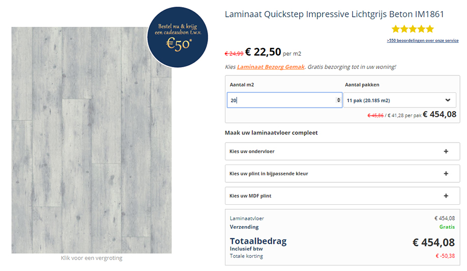 Beheer Beter Uitbarsten Tips voor laminaat berekenen - Laminaat Design Shop.nl